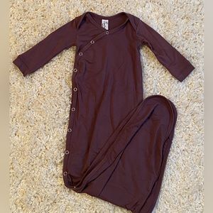 Copper Pearl Knotted Gown | Plum